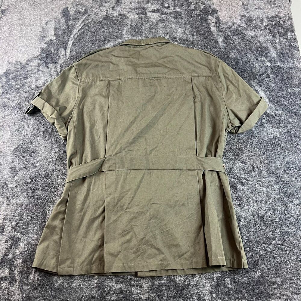 Vtg Willis & Geiger Safari Hemingway Belted Button Up Bush Poplin XL/XXL* - Picture 10 of 12